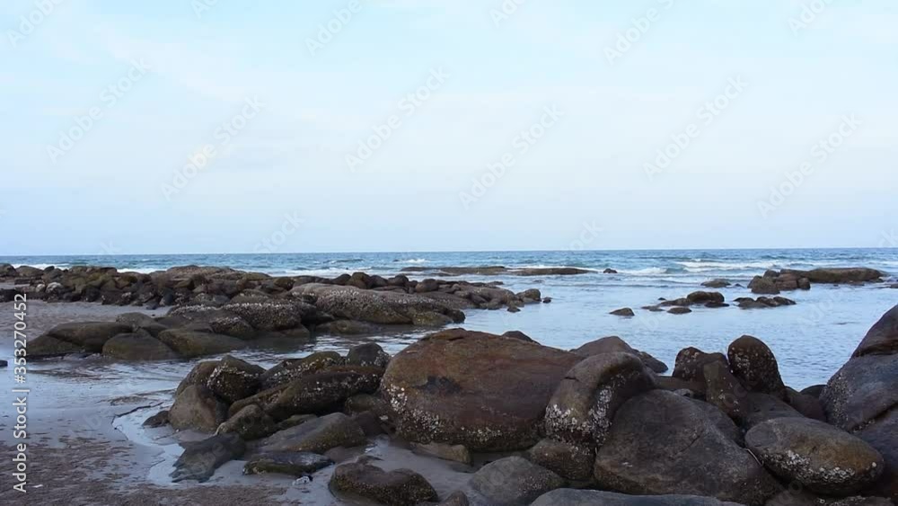 Panorama seascape
of the beach In the summer without people during the day Panorama seascape
of the beach In the summer without people during the day
