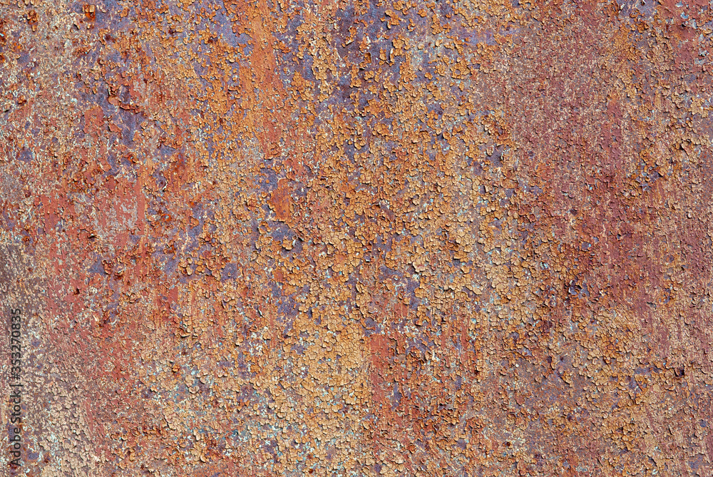 rusty metal and cracked old paint background rusty metal and cracked old paint background