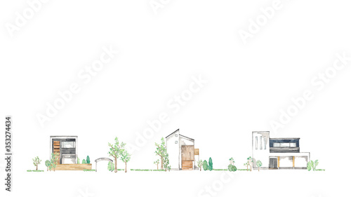 デザインハウス、風景、新緑、大サイズ
