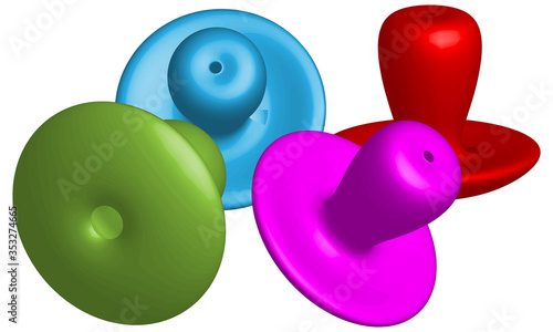 illustration vector graphic of gambar 3d unik. Great for home decoration