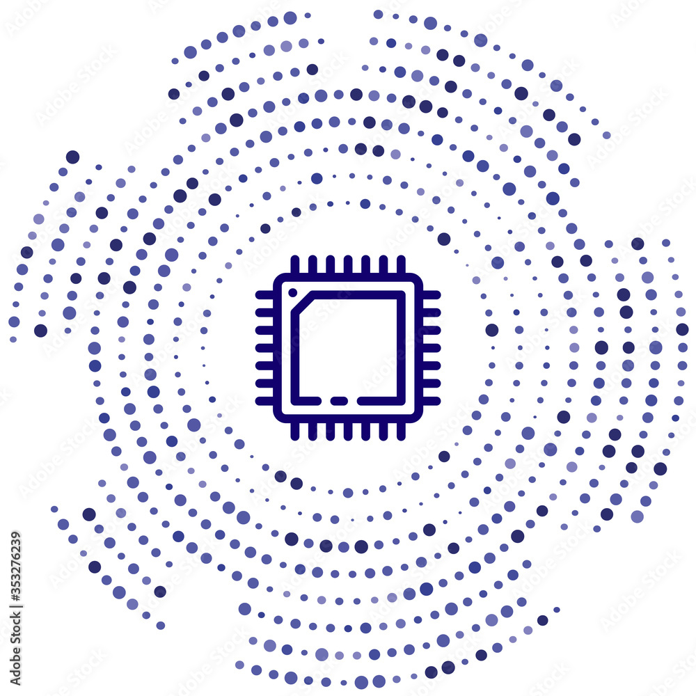 processor vector icon. processor editable stroke. processor linear ...