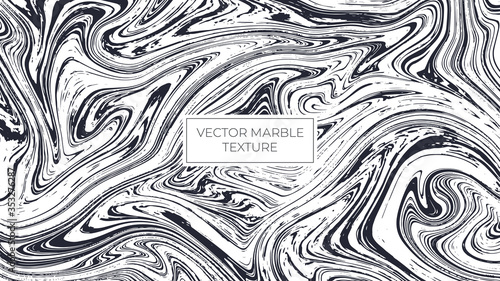 Black and white marble vector design. Marbling Texture design.