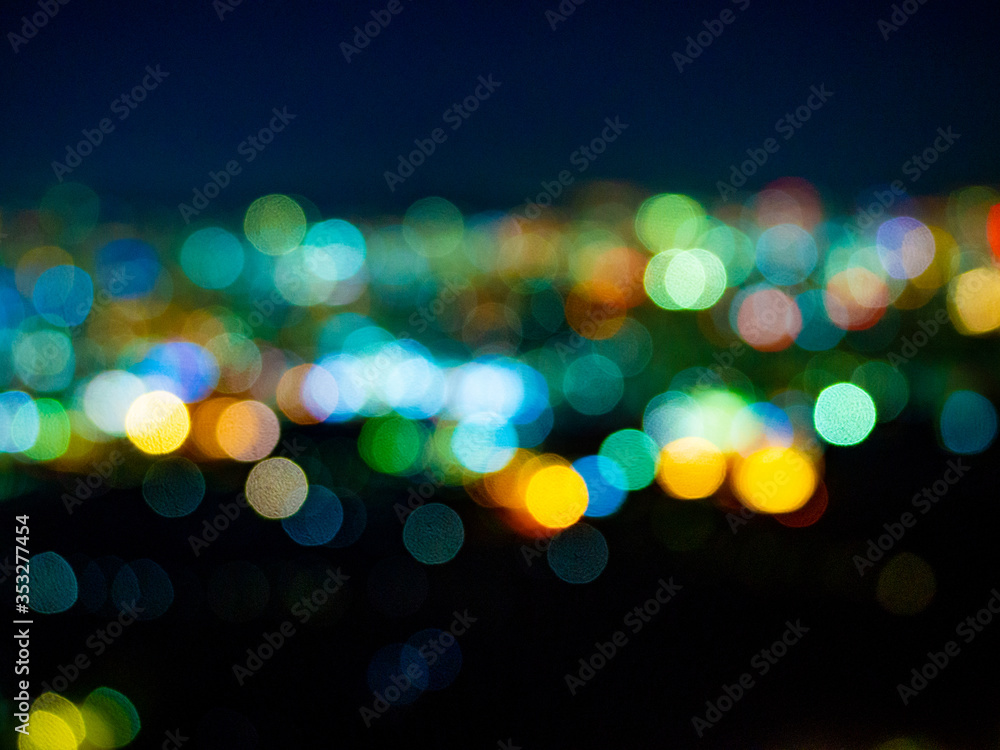 Abstract Colorful bokeh night garden in city background background. Abstract Colorful bokeh night garden in city background background.