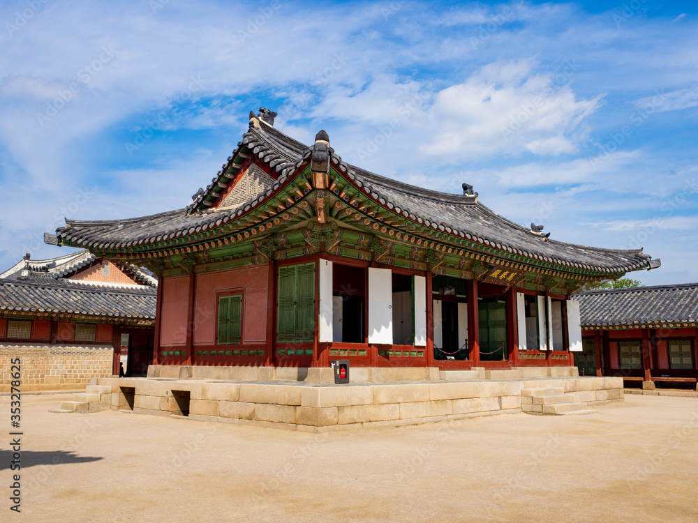 Gyeongbokgung Palace in Seoul, South Korea : SEP 19, 2019. Gyeongbokgung Palace in Seoul, South Korea : SEP 19, 2019.