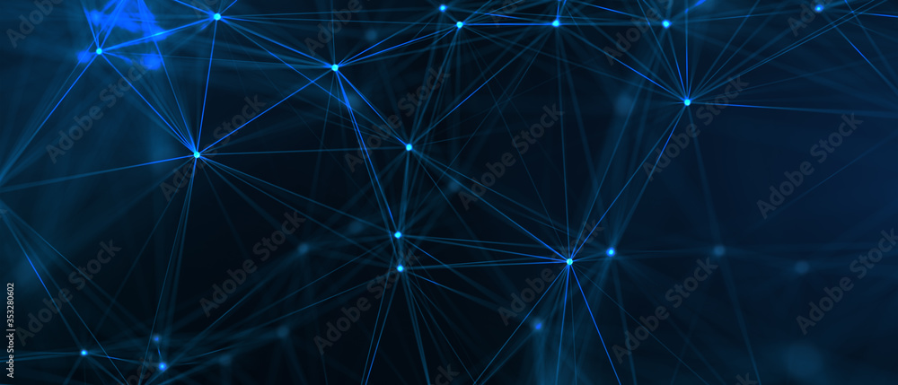 Abstract futuristic - technology with polygonal shapes on dark blue background. Design digital technology concept. 3d illustration. Abstract futuristic - technology with polygonal shapes on dark blue background. Design digital technology concept. 3d illustration.