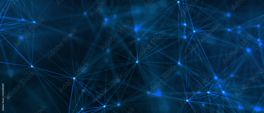 Abstract futuristic - technology with polygonal shapes on dark blue background. Design digital technology concept. 3d illustration. Abstract futuristic - technology with polygonal shapes on dark blue background. Design digital technology concept. 3d illustration.