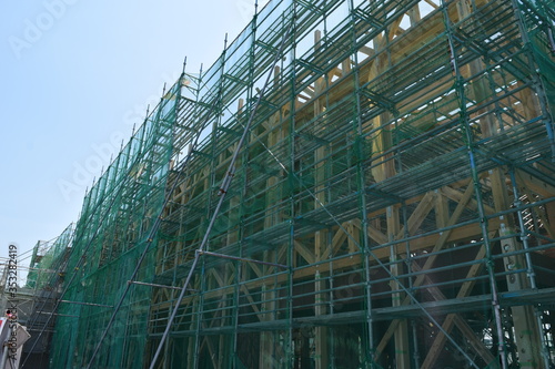 Wallpaper Mural 建設工事現場の足場 Torontodigital.ca