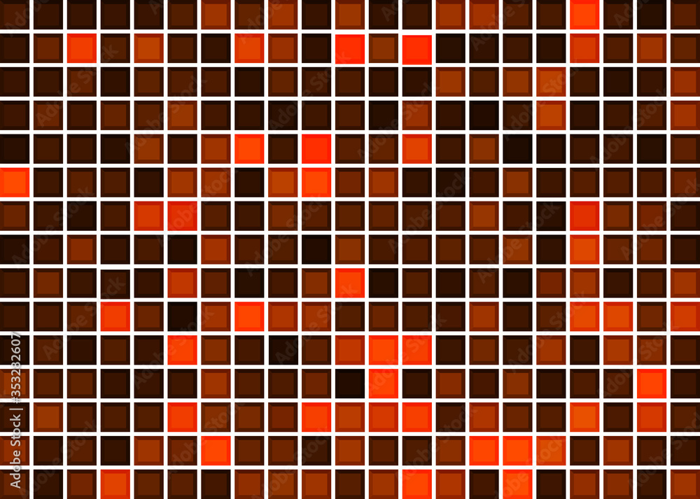 Fototapeta premium Orange mosaic background