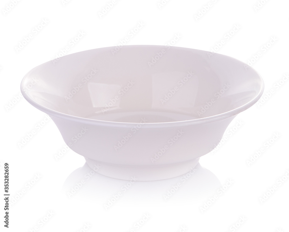 Empty ceramic bowl isolated on white background. Empty ceramic bowl isolated on white background.