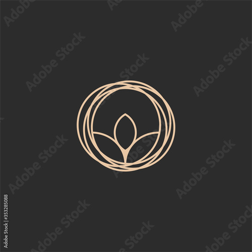 Abstract Spa Flower Logo Template Illustration Design. Vector EPS 10.