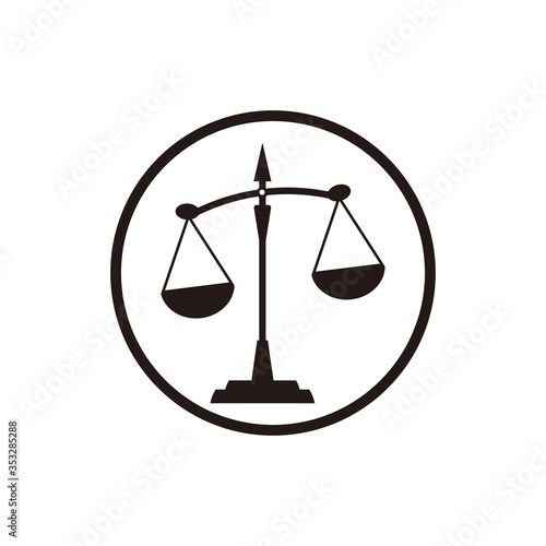scale icon vector illustration sign