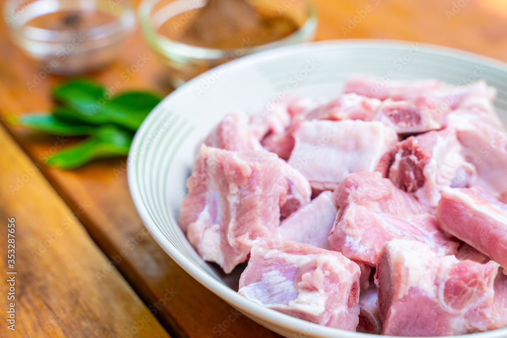 pork bone ingredient for cooking