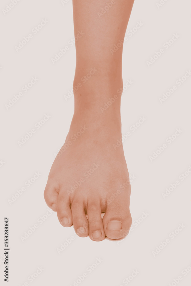 Fototapeta premium acupunture points on leg parts