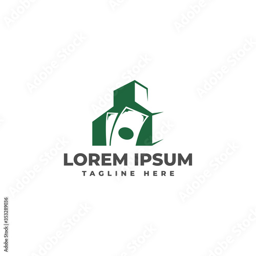 Building Investment Business Logo Vector Icon Illustration