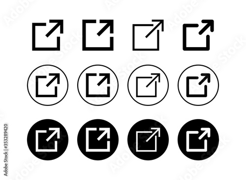 set of Link icons. Link vector icon. External link symbol vector icon. Hyperlink symbol