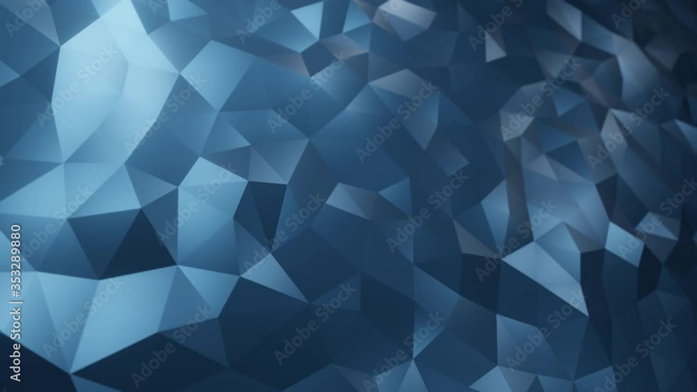 Seamless looping abstract. Blue crystal background. Modern futuristic waves. Cyberpunk beats. Reflective light beams surface. Techo sci-fi. Polygon landscape. Calm peaceful presentation video. Seamless looping abstract. Blue crystal background. Modern futuristic waves. Cyberpunk beats. Reflective light beams surface. Techo sci-fi. Polygon landscape. Calm peaceful presentation video.