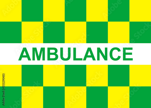 Battenburg ambulance marking Template for your design