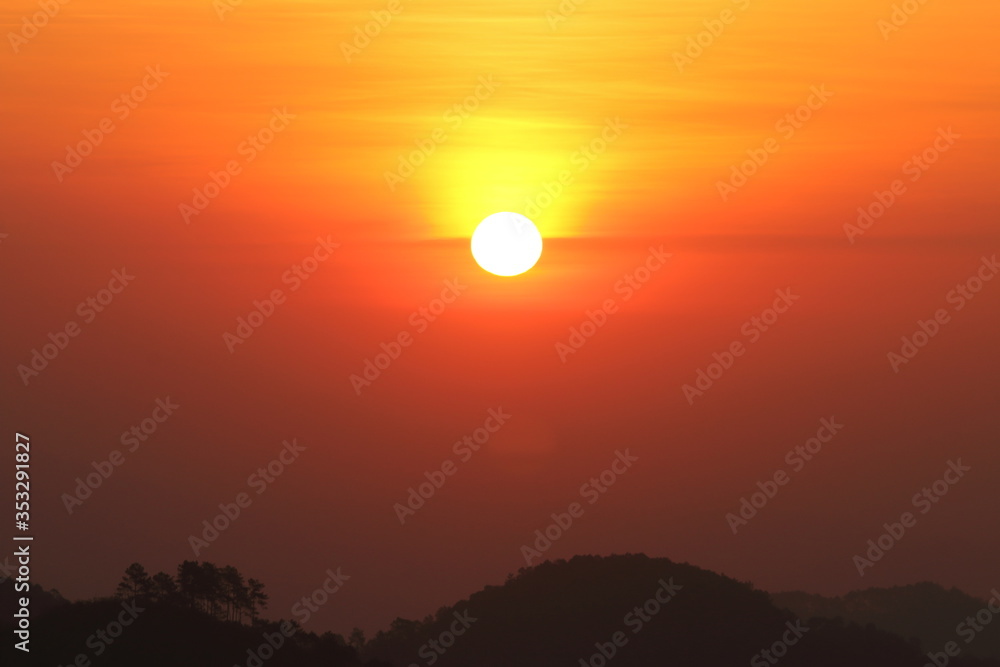 sunrise view lanscape