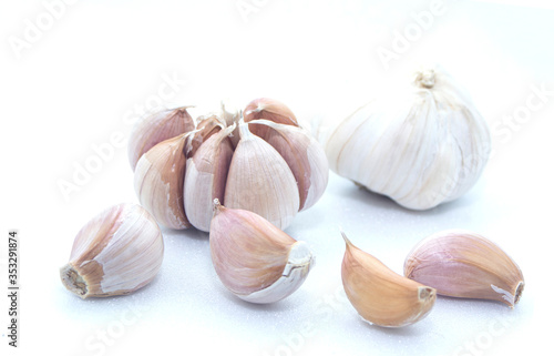Garlic isolated on a white background