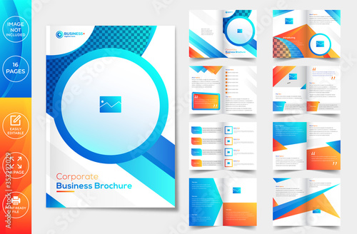 16 pages company profile brochure design