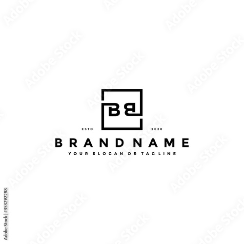 letter BB logo design vector