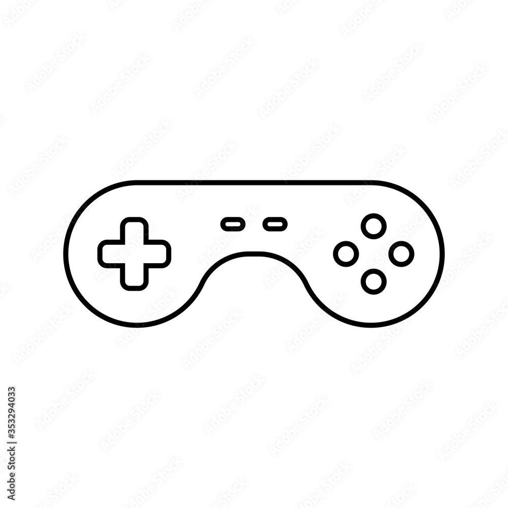 Game controller line icon Game controller line icon