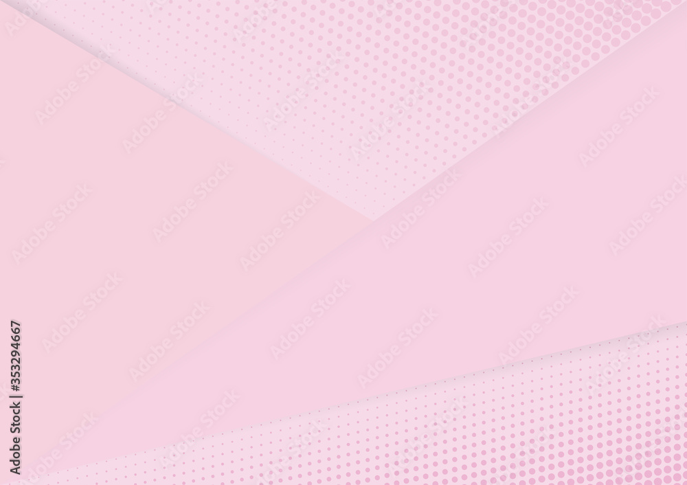Abstract pink background. Halftone dots design background. Vector Illustration