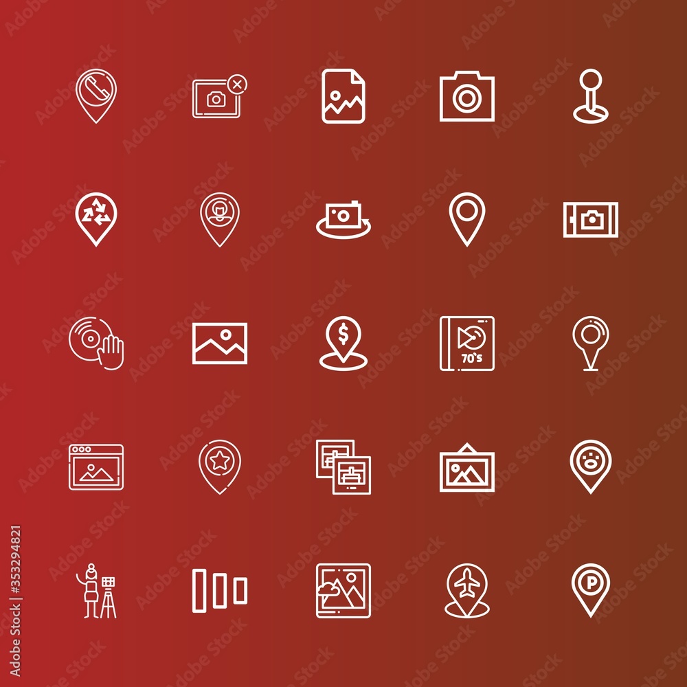 Editable 25 album icons for web and mobile Editable 25 album icons for web and mobile