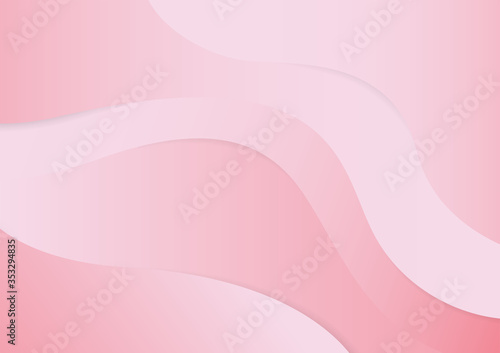 Abstract Background pink gradient color curve background. Vector Illustration.
