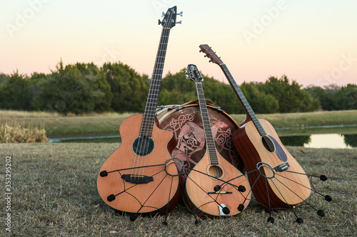 band instruments and props