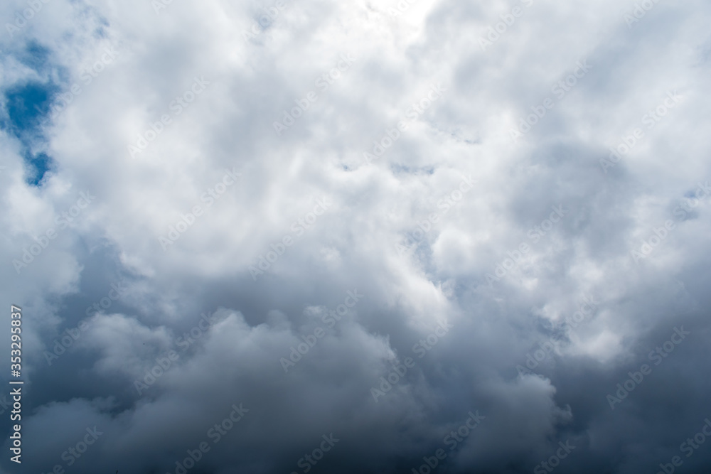 The blue sky is covered with beautiful clouds. The blue sky is covered with beautiful clouds.