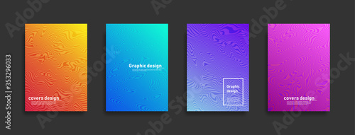 Minimal covers design. Liquid marble pattern design. Future geometric patterns. Eps10 vector.