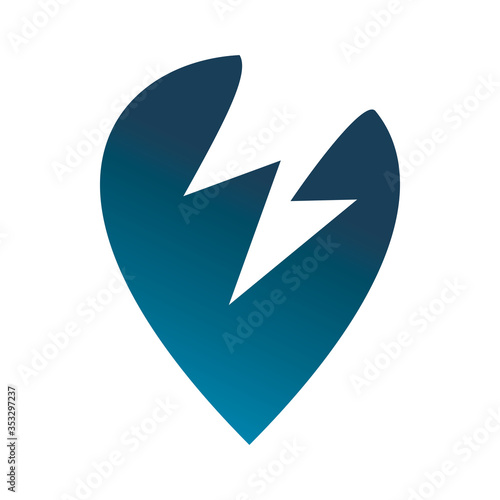 blue color pin map location lightning energy power logo design Free Download blue color pin map location lightning energy power logo design - GFXLoad