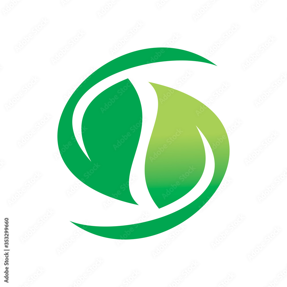 green nature leaf balance recycle arrow logo design green nature leaf balance recycle arrow logo design