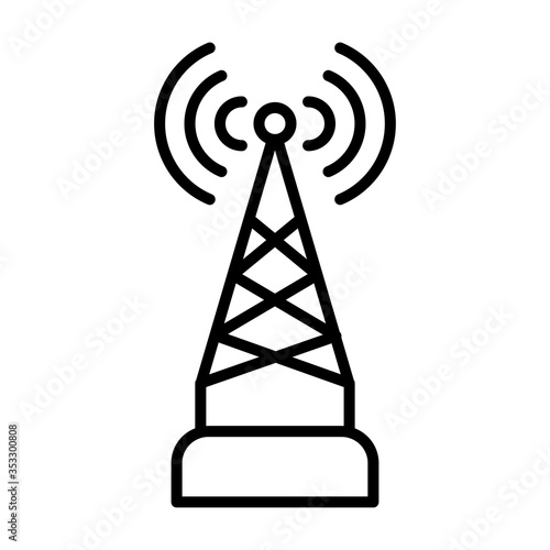transmitter icon design , flat style trendy collection