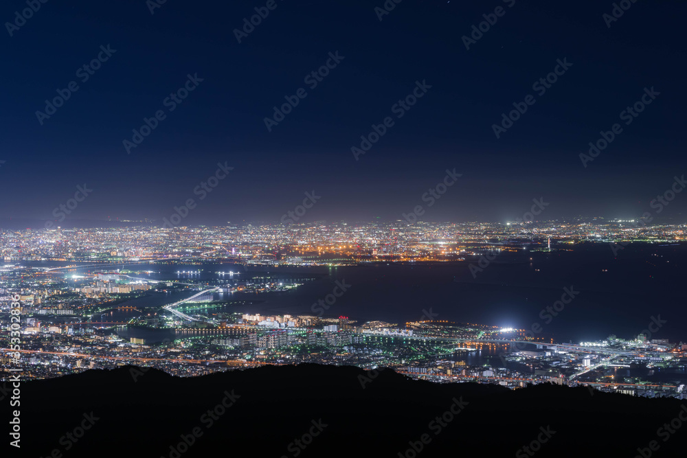 六甲山頂からの夜景 六甲山頂からの夜景