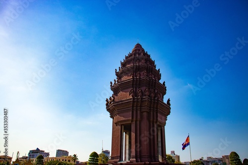 A beautiful view of Phnom Penh, at Cambodia.