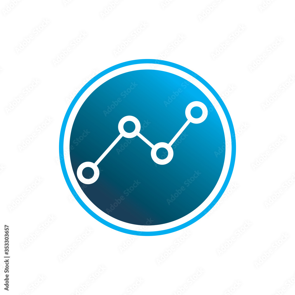 letter n blue color circle dna line connect dot logo design letter n blue color circle dna line connect dot logo design