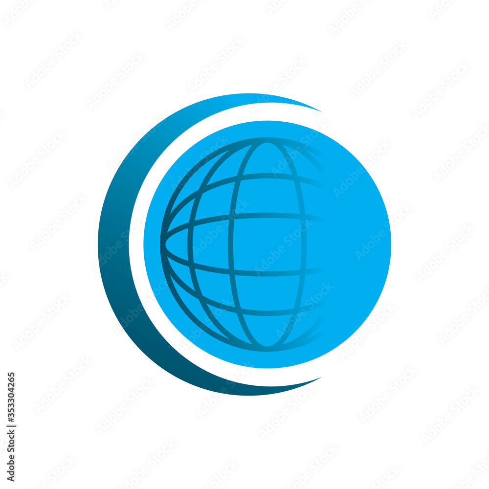 circle globe earth logo design circle globe earth logo design
