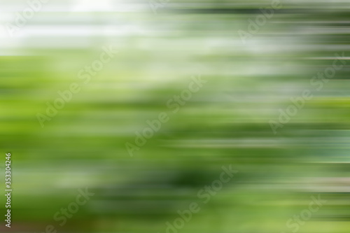 green field blur of motion blur
