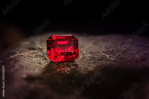 Red Ruby Gemstone photo