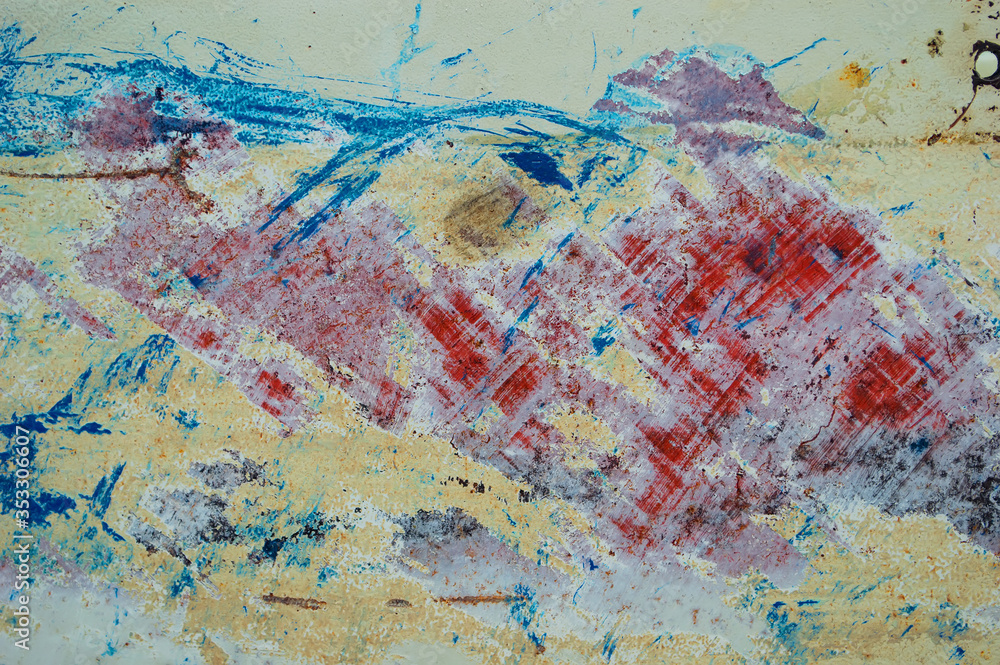 blue and red abstract grunge crack line pattern on white background blue and red abstract grunge crack line pattern on white background