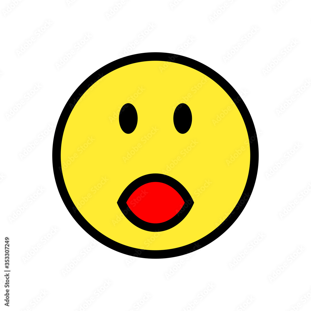 Happy smile emoticon icon Happy smile emoticon icon