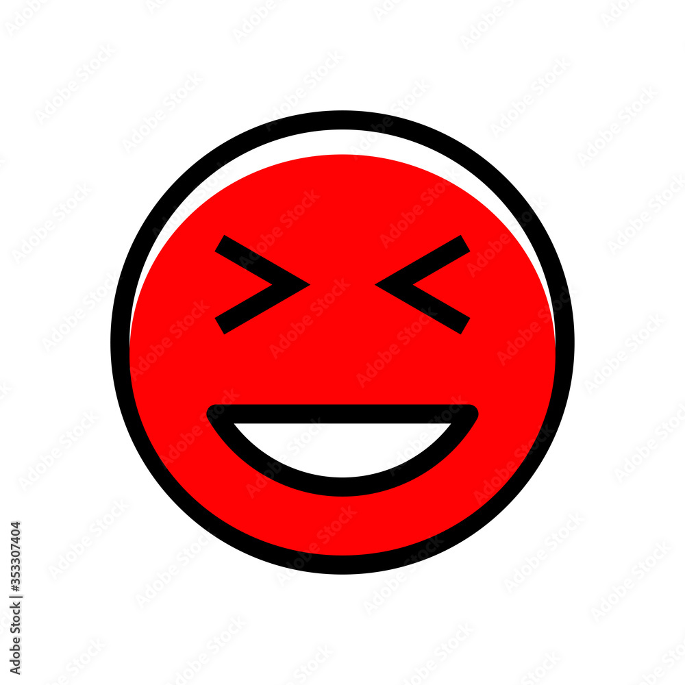 Happy smile emoticon icon Happy smile emoticon icon