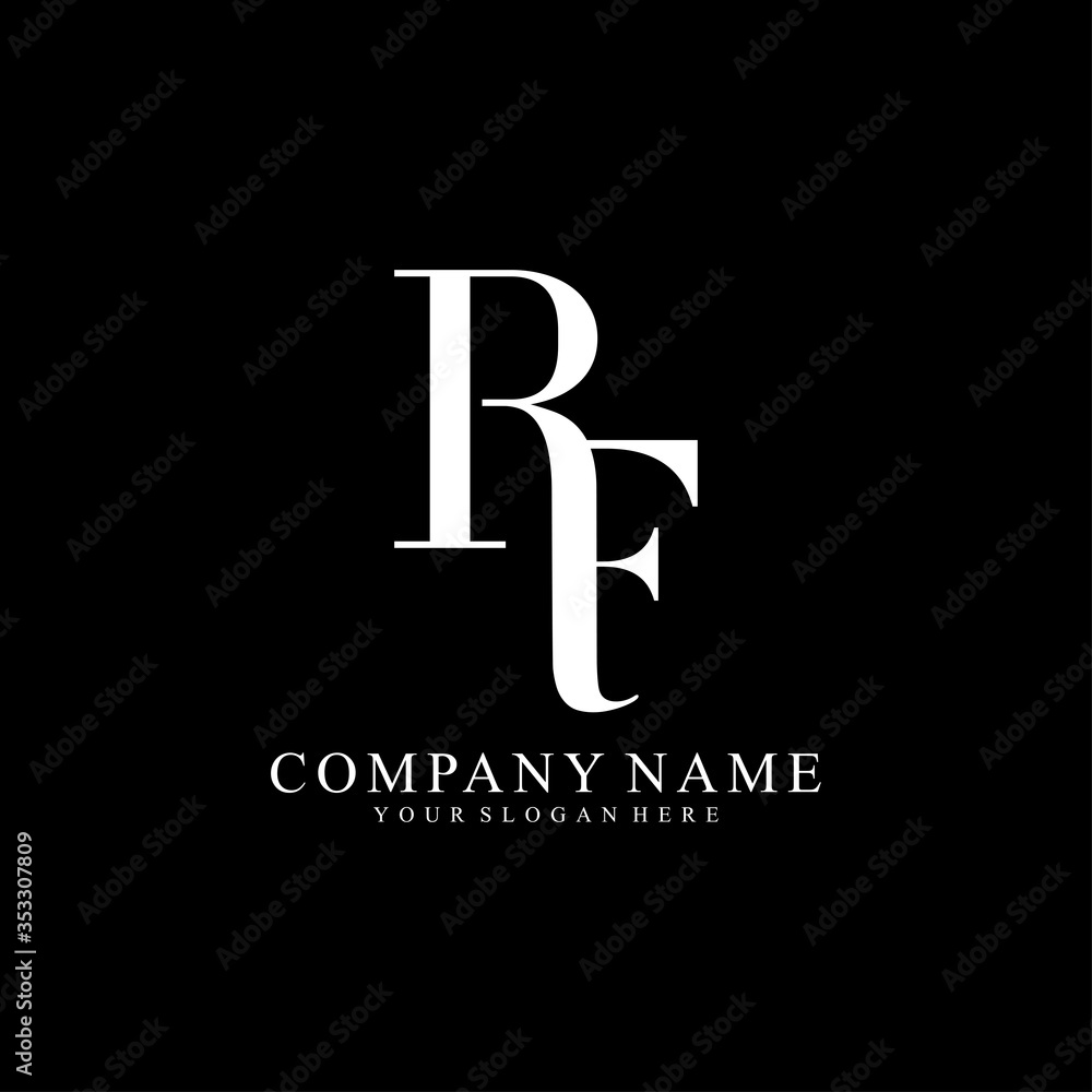 Voice Acting logo design - Simple and clean RF logotype design Raymond Fry