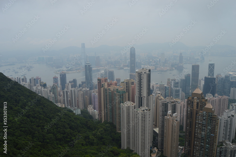 Hong Kong Skyline as seen from Victoria Peak