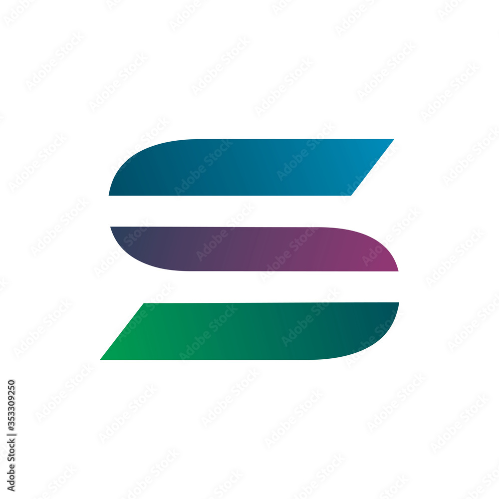 full color letter s logo design full color letter s logo design