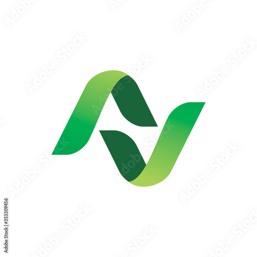 letter v a code arrow logo design