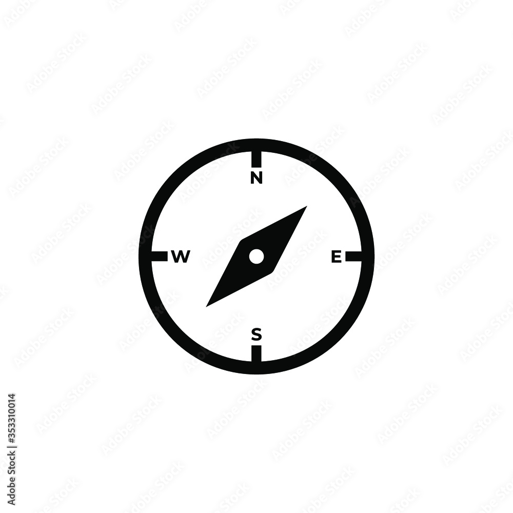 Compass icon.Navigation sign..Vector illustration Compass icon.Navigation sign..Vector illustration