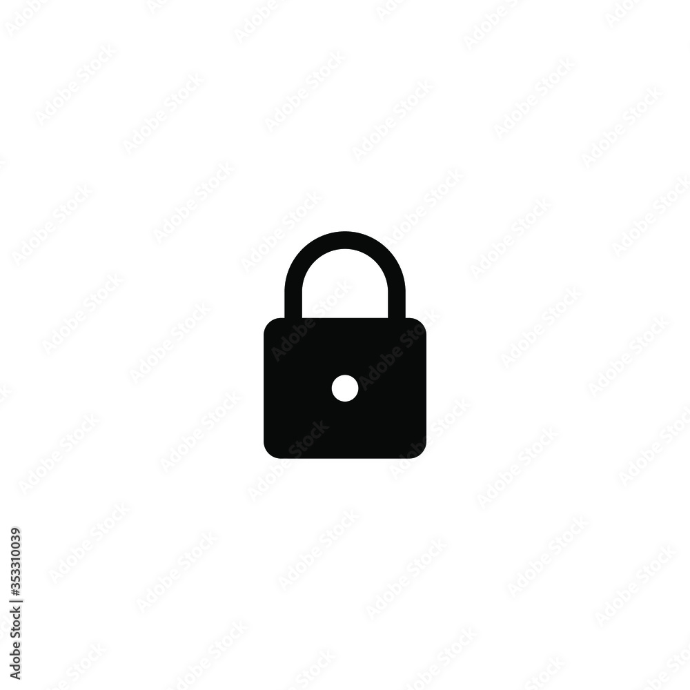 Lock icon.Security symbol.Padlock vector illustration Lock icon.Security symbol.Padlock vector illustration
